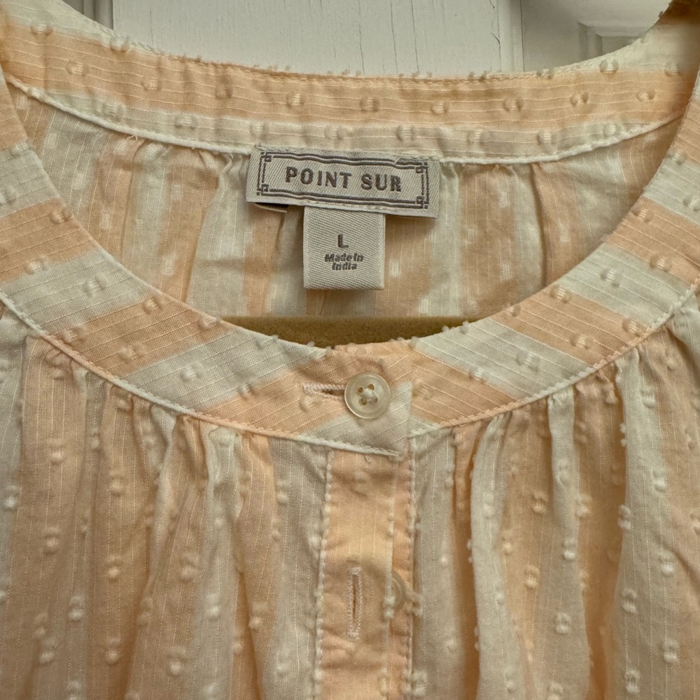Universal Thread Light Cream Textured Blouse - Picture 3 of 4
